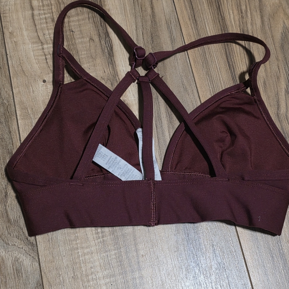 Savage X Fenty Deep Wine Strappy Triangle Bralette - Picture 4 of 8